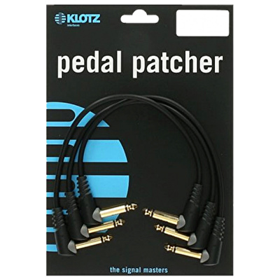 Klotz 3'lü Açılı Altın Uçlu 30cm Pedal Patch Kablosu
