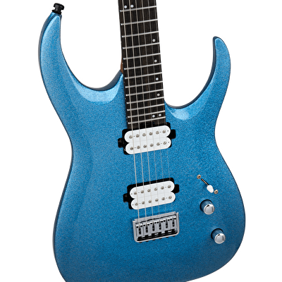 Jackson Pro Misha Mansoor Juggernaut HT6 Abanoz Klavye Blue Sparkle Elektro Gitar