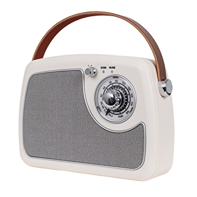 KOZMOS FB-R902-CREAM Retro Radyo ve Bluetooth Hoparlör