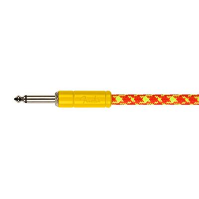 Fender MonoNeon Instrument Cable 10 Angle Orange Kablo