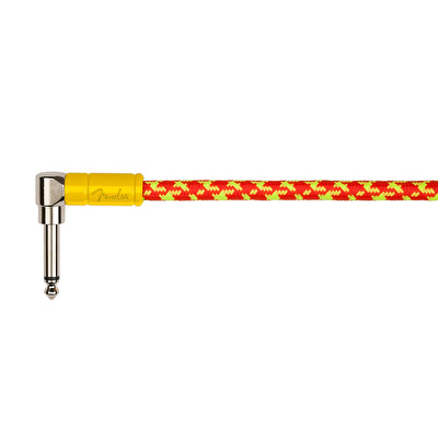 Fender MonoNeon Instrument Cable 10 Angle Orange Kablo