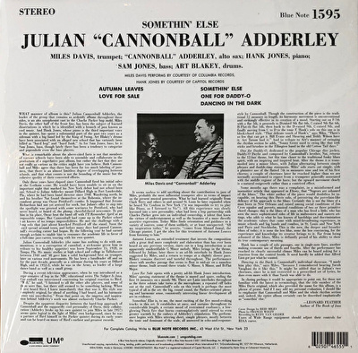 Cannonball Adderley – Somethin' Else (Blue Note Classic Vinyl Series)