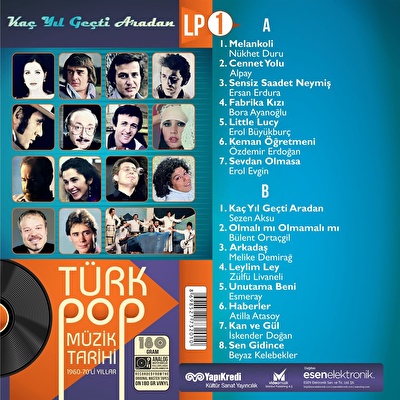Various Artist – Kaç Yıl Geçti Aradan / Türk Pop Müzik Tarihi 1960-70'lı Yıllar LP1