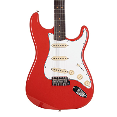 Fender Custom Shop Limited Edition 1963 Stratocaster Journeyman Relic Aged Fiesta Red Elektro Gitar