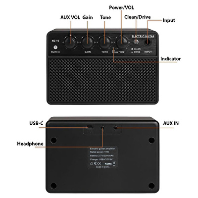 Mantic MST100-HBK Aksesuarlı ve Amfili Siyah Elektro Gitar Paketi