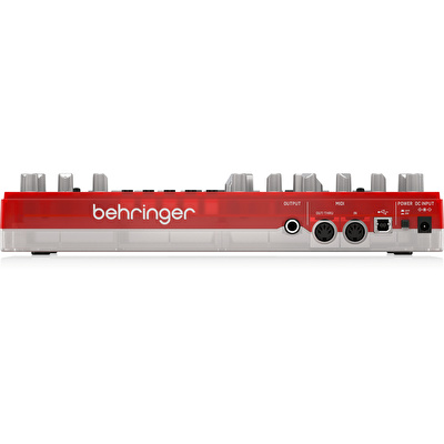 BEHRINGER TD-3-SB Analog Bass Line Synthesizer (Transparan Kırmızı)