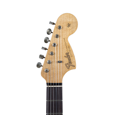 Fender Custom Shop Limited Edition 1967 Stratocaster HSS Relic Aged Olympic White Elektro Gitar