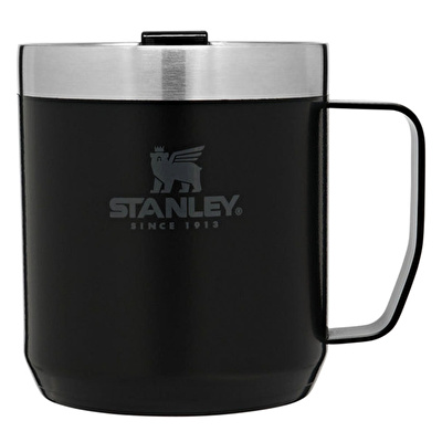 STANLEY 0.35L Classic Mug - Mat Siyah Klasik Kamp Bardağı