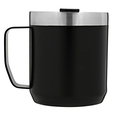 STANLEY 0.35L Classic Mug - Mat Siyah Klasik Kamp Bardağı