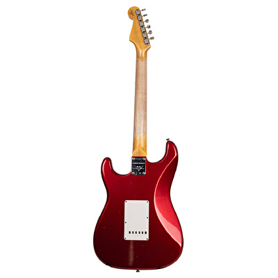 Fender Custom Shop Limited Edition 1963 Stratocaster Journeyman Relic Aged Candy Apple Red Elektro Gitar