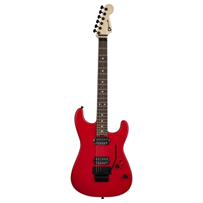 Charvel Pro Mod San Dimas Style 1 HH FR Gülağacı Klavye Satin Ferrari Red Elektro Gitar