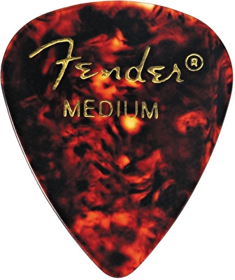 Fender 351 Shape Premium Picks Extra Heavy Tortoise Shell (12'li Paket)
