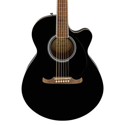 Fender FA-135CE Concert Ceviz Klavye Siyah Elektro Akustik Gitar