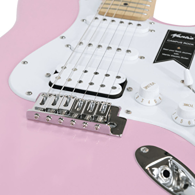 Mantic MST100-HPK Aksesuarlı ve Amfili Pembe Elektro Gitar Paketi