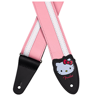 Fender Hello Kitty Pink Deri Gitar Askısı