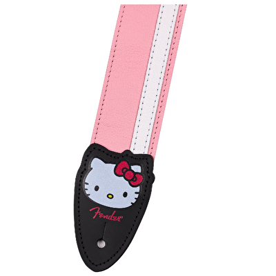 Fender Hello Kitty Pink Deri Gitar Askısı