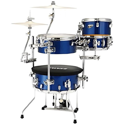 TAMA CJB46C-ISP - Cocktail-JAM Indigo Sparkle 4 Parça (16B/10T/14F/12S) Aksamlı & Çantalı Kompakt Akustik Davul Seti