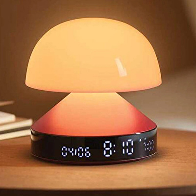 LEXON Mina Sunrise Alarm Saatli Gün Işığı Simulatörü & Aydınlatma Koyu Kırmızı