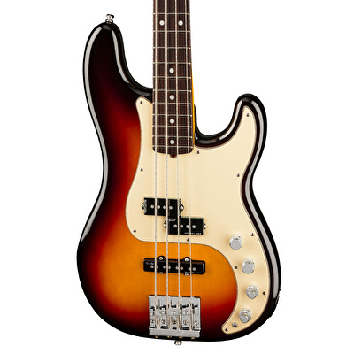Fender American Ultra Precision Bass Gülağacı Klavye Ultraburst Bas Gitar