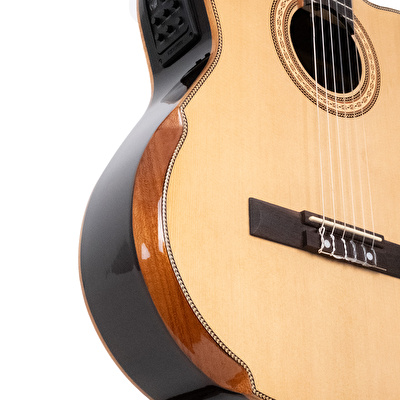 BARCELONA Royal CEQ Elektro Klasik Gitar