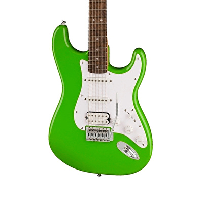 Squier FSR Sonic Stratocaster HSS Laurel Klavye WPG Lime Green Elektro Gitar