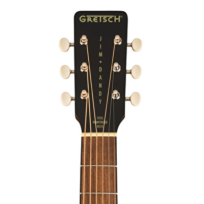 Gretsch Jim Dandy Deltoluxe Parlor Ceviz Klavye TSPG Blacktop Elektro Akustik Gitar