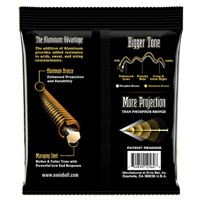 ERNIEBALL P02564 - Medium Alüminyum Bronz 13-56 Akustik Gitar Tel Seti