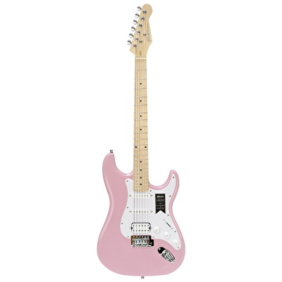 Mantic MST100-HPK Aksesuarlı ve Amfili Pembe Elektro Gitar Paketi