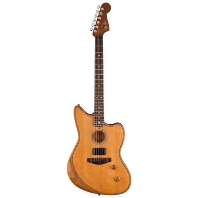 Fender Acoustasonic Standard Jazzmaster Gülağacı Klavye Aged