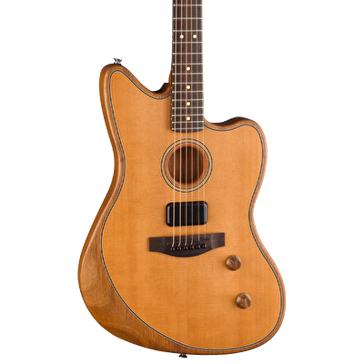 ギター FenderAcoustasonic Standard Jazzmaster Fender Acoustasonic Standard Jazzmaster Black【現物画像