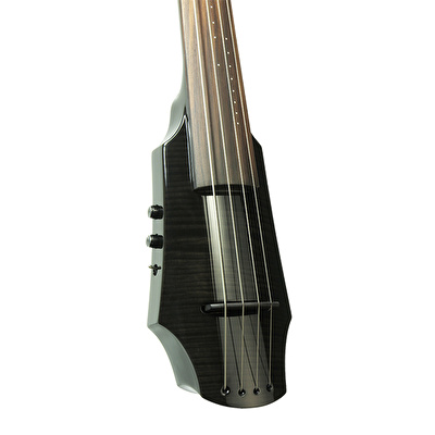 NS DESIGN WAV4C-CO-BK / Transparan Siyah, Polar Piezo Manyetikli, Tripod Stand, Pizz/Arco Switch, Coform Klavye Elektro Çello