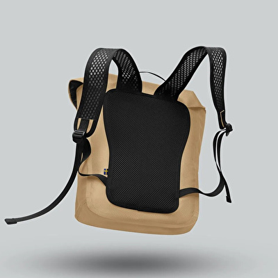GASTON LUGA Lightweight Duo Seal Flap Backpack 14" - Latte