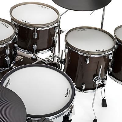 ROLAND VAD716 V-Drums Acoustic Design Gloss Ebony Elektronik Davul Seti