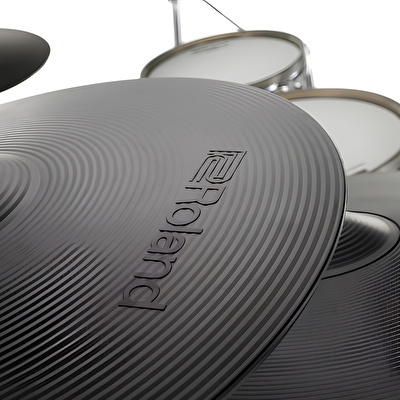 ROLAND VAD716 V-Drums Acoustic Design Gloss Ebony Elektronik Davul Seti
