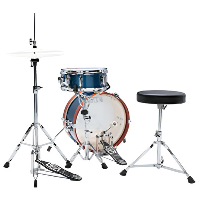 TAMA LJK28H4-ISP Club-JAM Mini Indigo Sparkle 2 Parça (18B/12T) Aksamlı Akustik Davul Seti