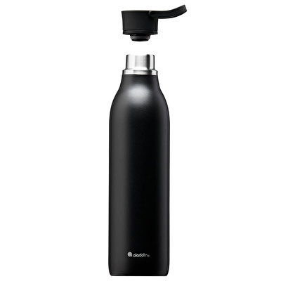 ALADDIN 0.6L CityLoop Thermavac™ eCycle Stainless Steel - Çelik Su Termosu - Siyah