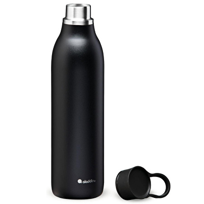 ALADDIN 0.6L CityLoop Thermavac™ eCycle Stainless Steel - Çelik Su Termosu - Siyah
