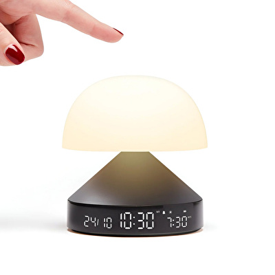 LEXON Mina Sunrise Alarm Saatli Gün Işığı Simulatörü & Aydınlatma Metalik Gri