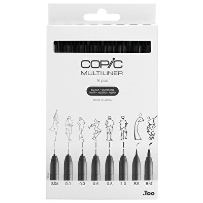 COPIC Multiliner Classic 8'li Kalem Seti B