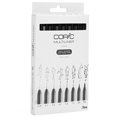 COPIC Multiliner Classic 8'li Kalem Seti B