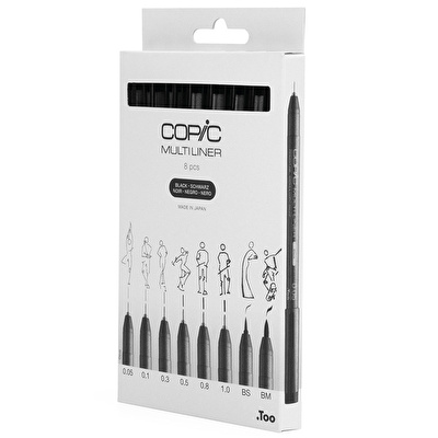 COPIC Multiliner Classic 8'li Kalem Seti B