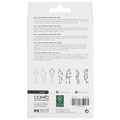 COPIC Multiliner Classic 8'li Kalem Seti B