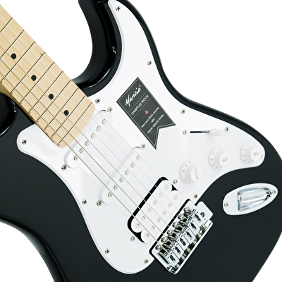 Mantic MST100-HBK Aksesuarlı ve Amfili Siyah Elektro Gitar Paketi