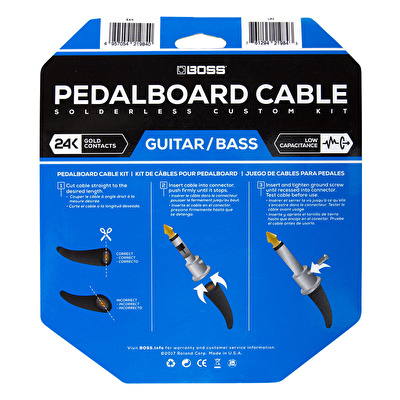 BOSS BCK-12 Pedalboard Kablo Seti / 3.6 m ve 12 Konnektör