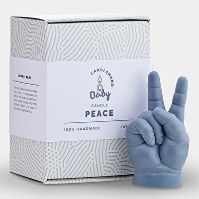 CANDLE HAND Baby Peace Mum Gri