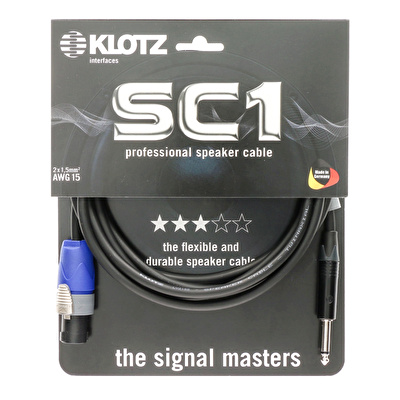 Klotz SC-1 2x1,5mm² 1mt SpeakON Hoparlör Kablosu