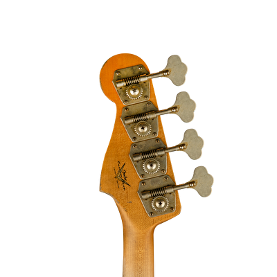 Fender Custom Shop Limited Edition 1960 Jazz Bass Relic Gülağacı Klavye Super Faded Aged Sonic Blue Bas Gitar