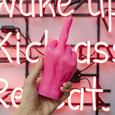CANDLE HAND F*ck You Mum Pembe