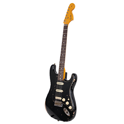 Fender Custom Shop Limited Edition 1967 HSS Stratocaster Relic Aged Black Elektro Gitar