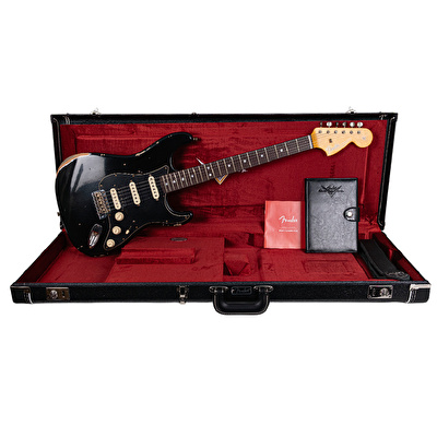 Fender Custom Shop Limited Edition 1967 HSS Stratocaster Relic Aged Black Elektro Gitar